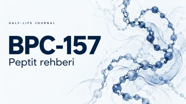 BPC-157 peptit rehberi için açık zeminde mavi zincir çizimi
