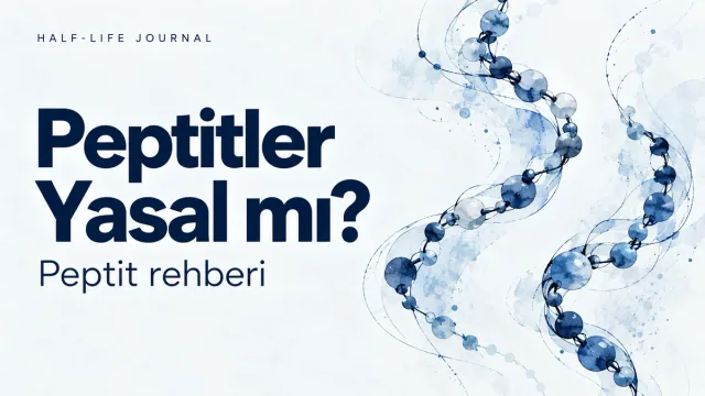 Blue chain illustration on a light background for the Are Peptides Legal? guide