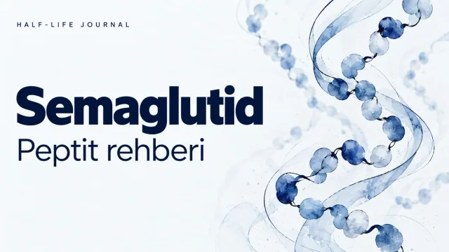 Semaglutid rehberi için açık zeminde mavi zincir çizimi